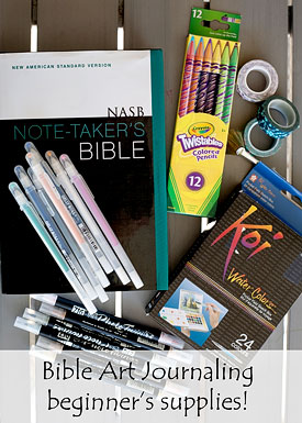 Bible Journaling Supplies for The Beginner and Not so Artsy Person