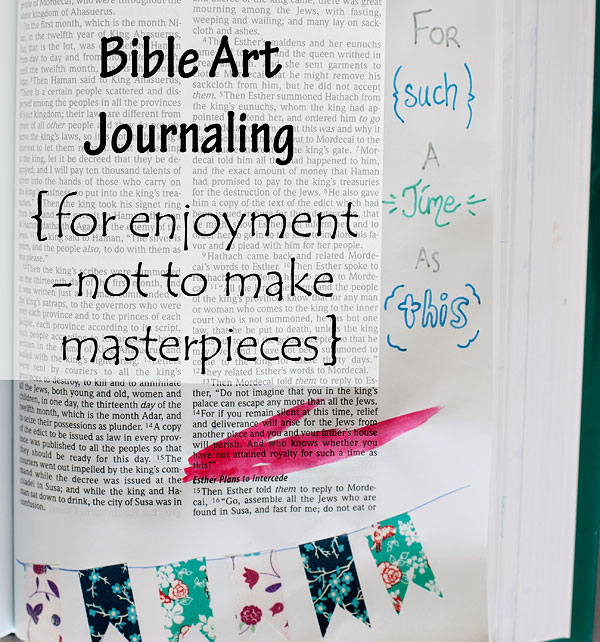 Bible Art Journaling for Beginners | Running With Spears #BibleJournaling #IllustratedFaith