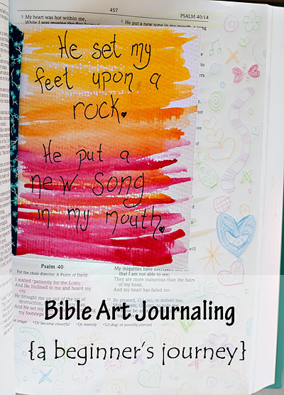 Bible Art Journaling for Beginners | Running With Spears #BibleJournaling #IllustratedFaith