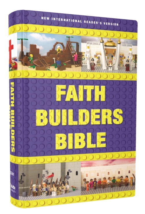 Faith Builders Bible Review- What an all girl family thought about a Children's Bible that incorporates Legos! | Running With Spears #HSReview #FaithBuilding #Bible #NIrV