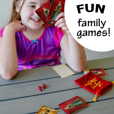 Love Letter - fun, simple, fairly quick strategy game fun for families, or as a little one-on-one bonding with one kid, since this game is fun with as few as 2 players! | Running With Spears #familyfun #games