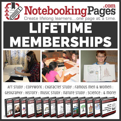 NotebookingPages.com - homeschooling without the busy work! | Review by Running With Spears #notebooking #journaling