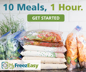 10 meals -1 hour | Freezer meal plan from MyFreezEasy | Review by Running With Spears #freezermeals #freezercooking