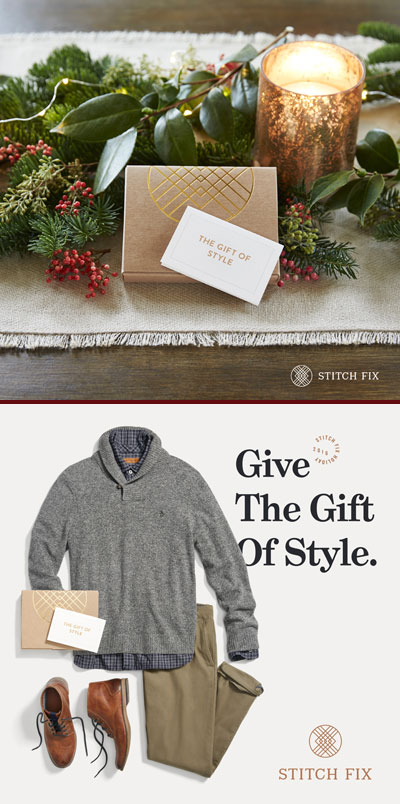 Last minute Christmas gift? Give a Stitch Fix gift card!