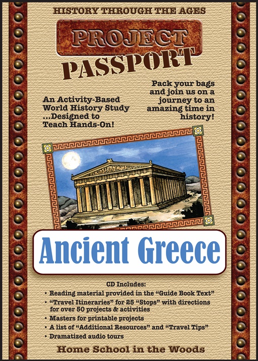 Project Passport Ancient Greece - A hands on history project | Review by Running With Spears #history #unitstudies #AncientCivilizations #lapbooking