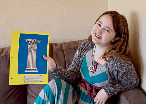 My 9 year old loves learning about Ancient Greece with Project Passport Ancient Greece - A hands on history project | Review by Running With Spears #history #unitstudies #AncientCivilizations #lapbooking @hsinthewoods