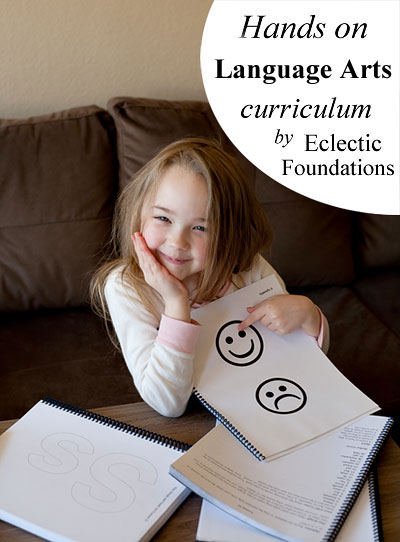 Hands-on, old fashioned language arts curriculum for beginning readers: Eclectic Foundations Language Arts Level A | Review by Running With Spears  #languagearts #eclecticeducation