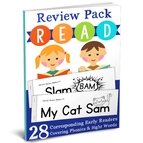 We love the the R.E.A.D. Review Pack from The Crafty Classroom- Printable Early Readers with great Phonics and Word Families review | Review by Running With Spears #CraftyClassroom #LearntoRead #HomeschoolCurriculum